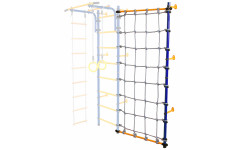 Стойка-сетка Юный Атлет Пристенная (синий/желтый) Стойка-сетка Юный Атлет Пристенная (синий/желтый)
